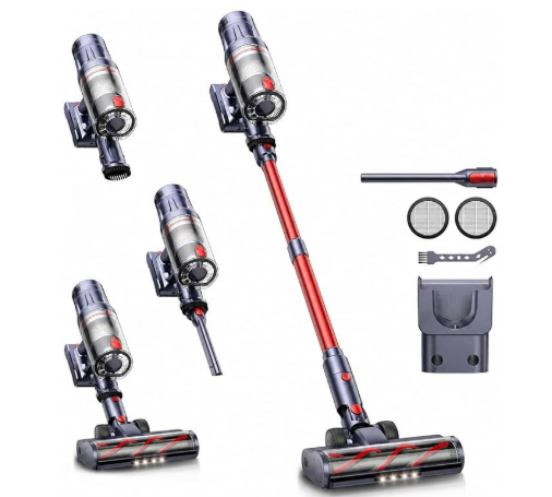 INTETURE Smart Cordless Pet Vacuum Cleaner, Stick Vacuum with 600W Digital Motor, 65Mins Long-Lasting Battery